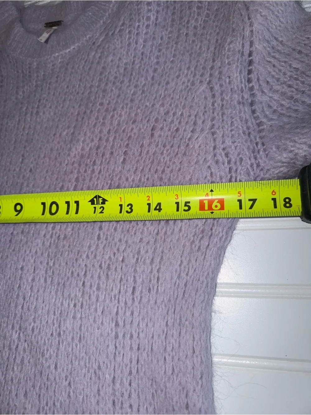 Free People Fuzzy Alpaca Wool‎ Blend Lilac Crewneck Sweater S